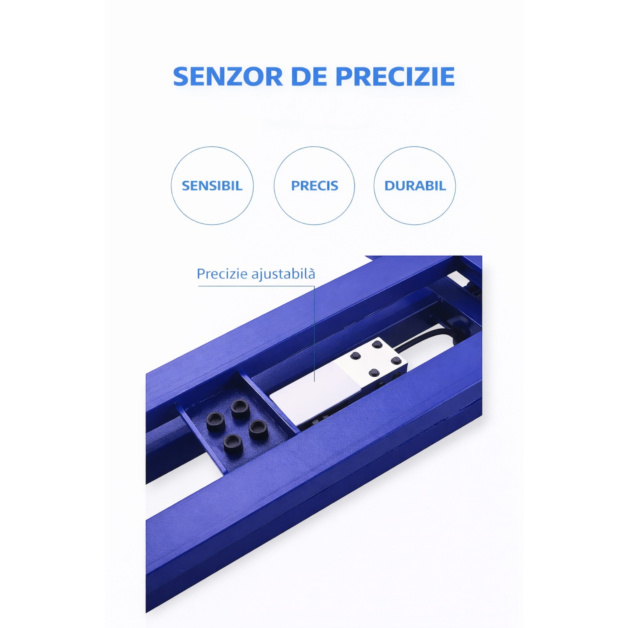 Cantar electronic cu platforma 500 kg, brat rabatabil, afisaj LCD, baterie interna