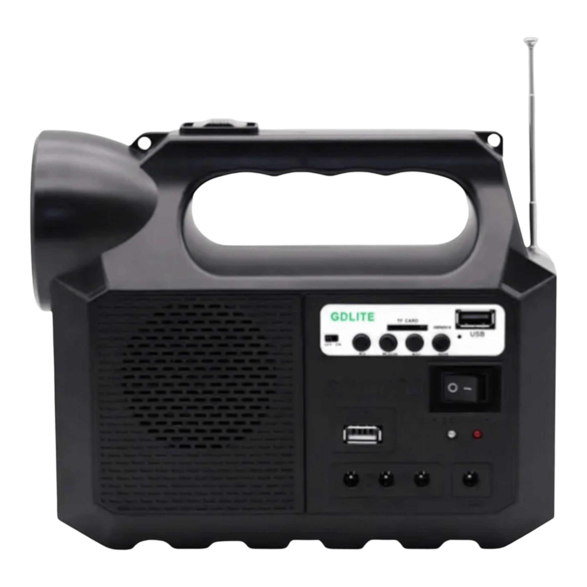 Kit solar portabil GD-8017M, Panou solar, Lanterna LED, 3 Becuri, Bluetooth, Radio FM, MP3, USB