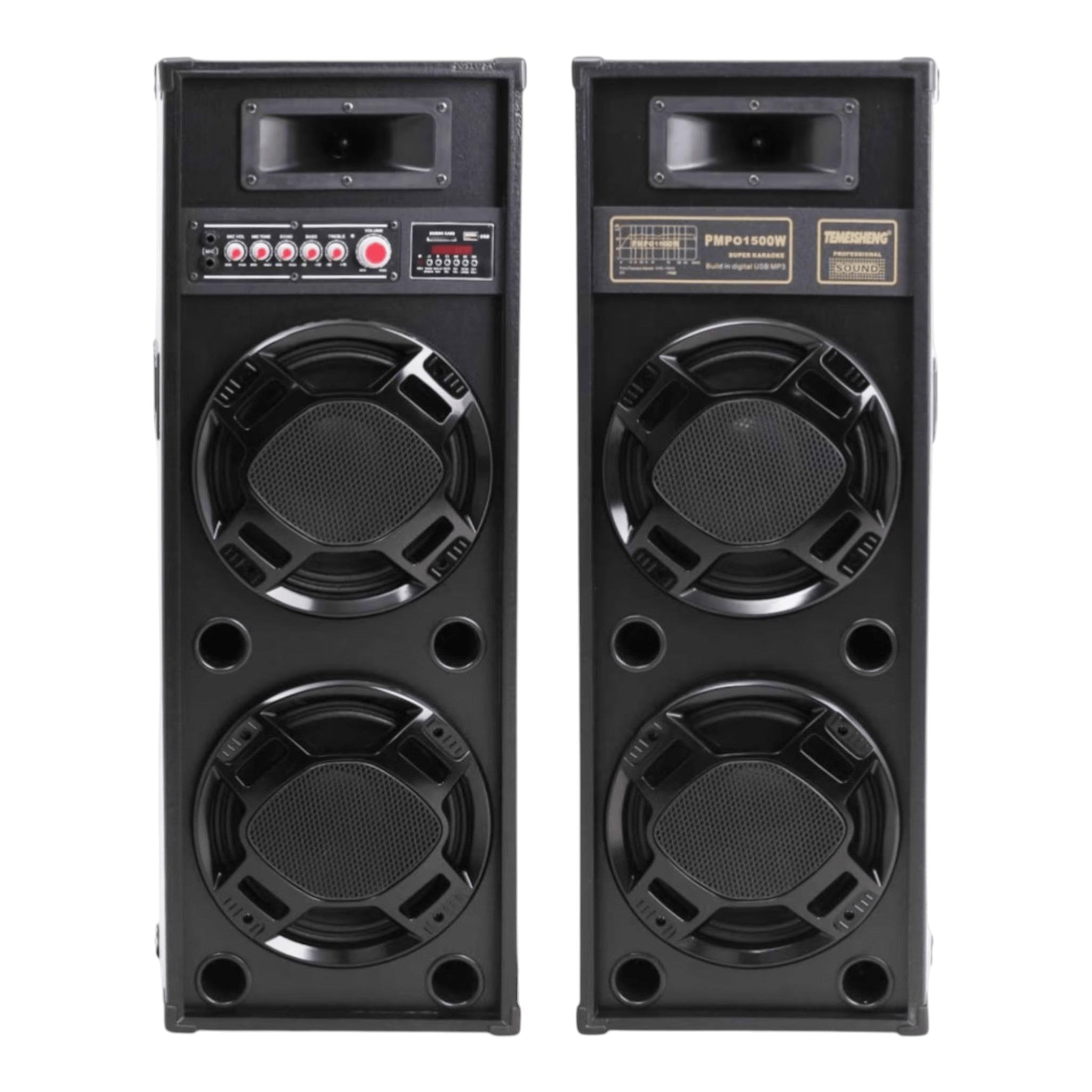 Set Boxe Active 2308 600W, Karaoke, Bluetooth, USB, Radio FM, MP3, Ecran LCD, Microfon, Telecomanda