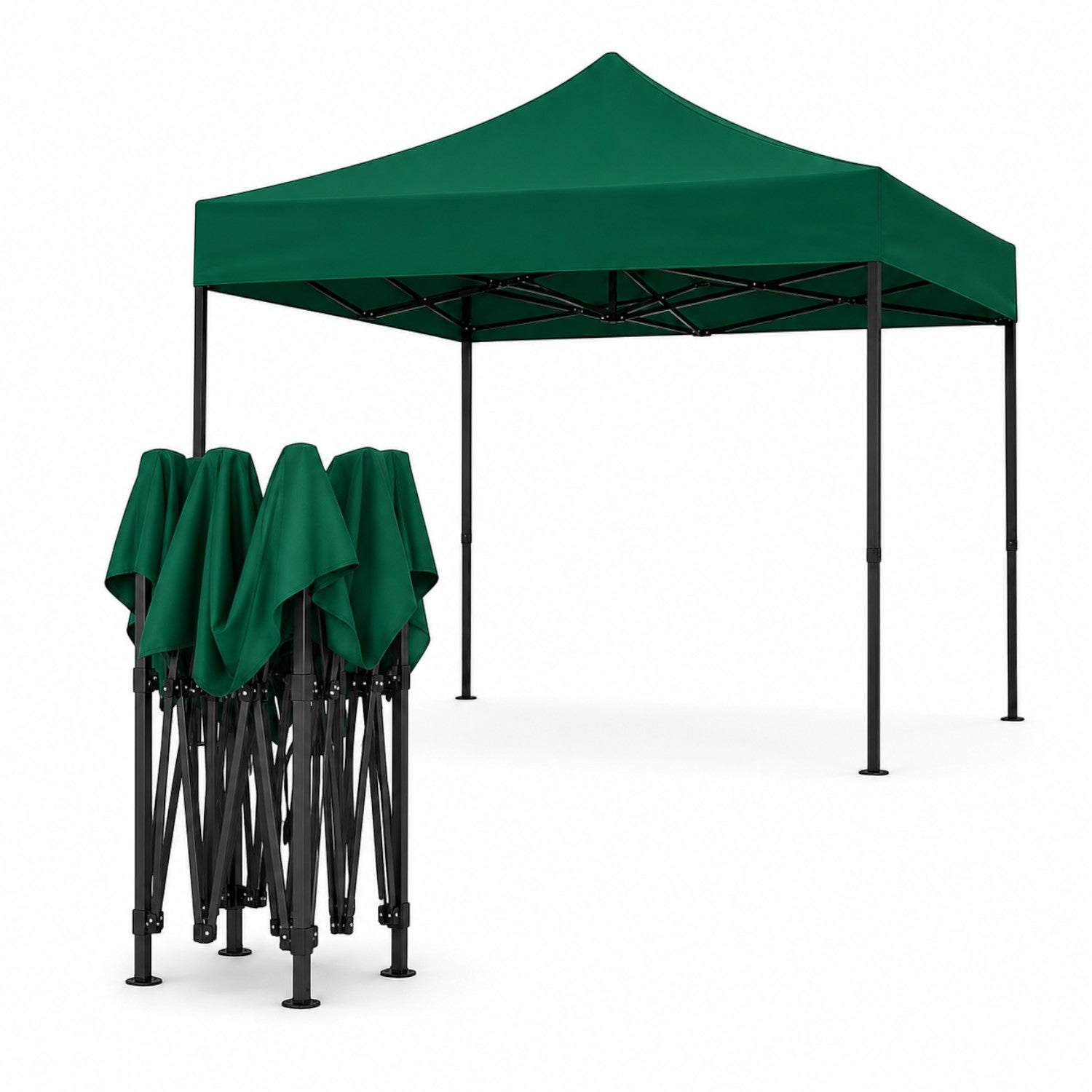 Cort pavilion 3x3m pliabil, cadru metalic, panza impermeabila