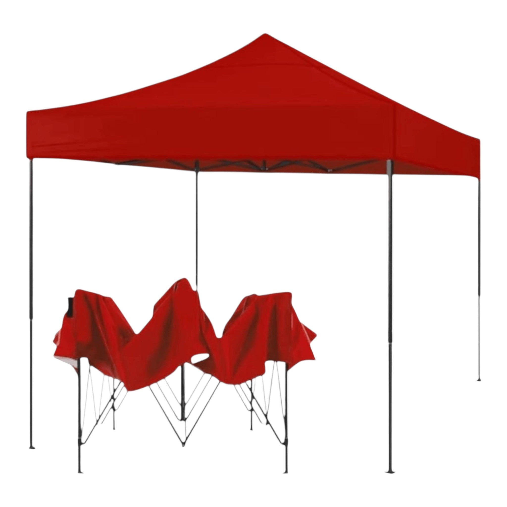 Cort pavilion 3x3m pliabil, cadru metalic, panza impermeabila