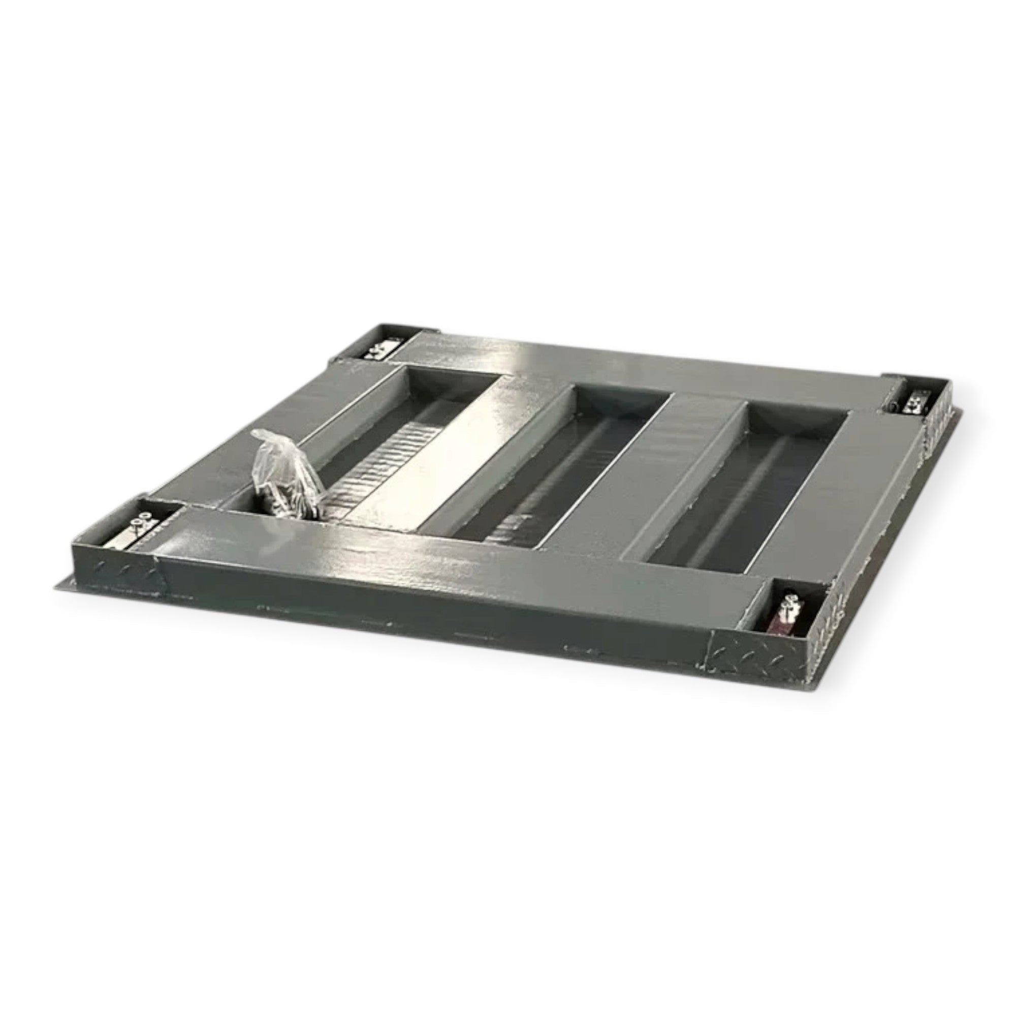 Cantar electronic platforma 3000 kg 120x120cm tabla striata 5mm 4 celule