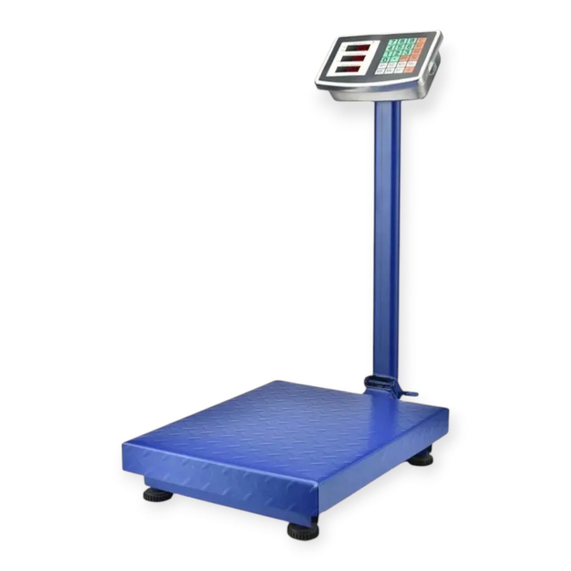 Cantar electronic cu platforma 350 kg, brat rabatabil, afisaj LCD, baterie interna