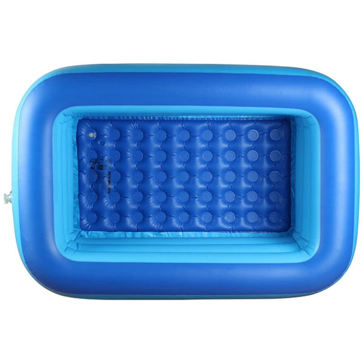 Piscina gonflabila pentru copii din PVC rezistent, 115x82x33 cm, 3 inele, design tropical, pentru terasa si curte