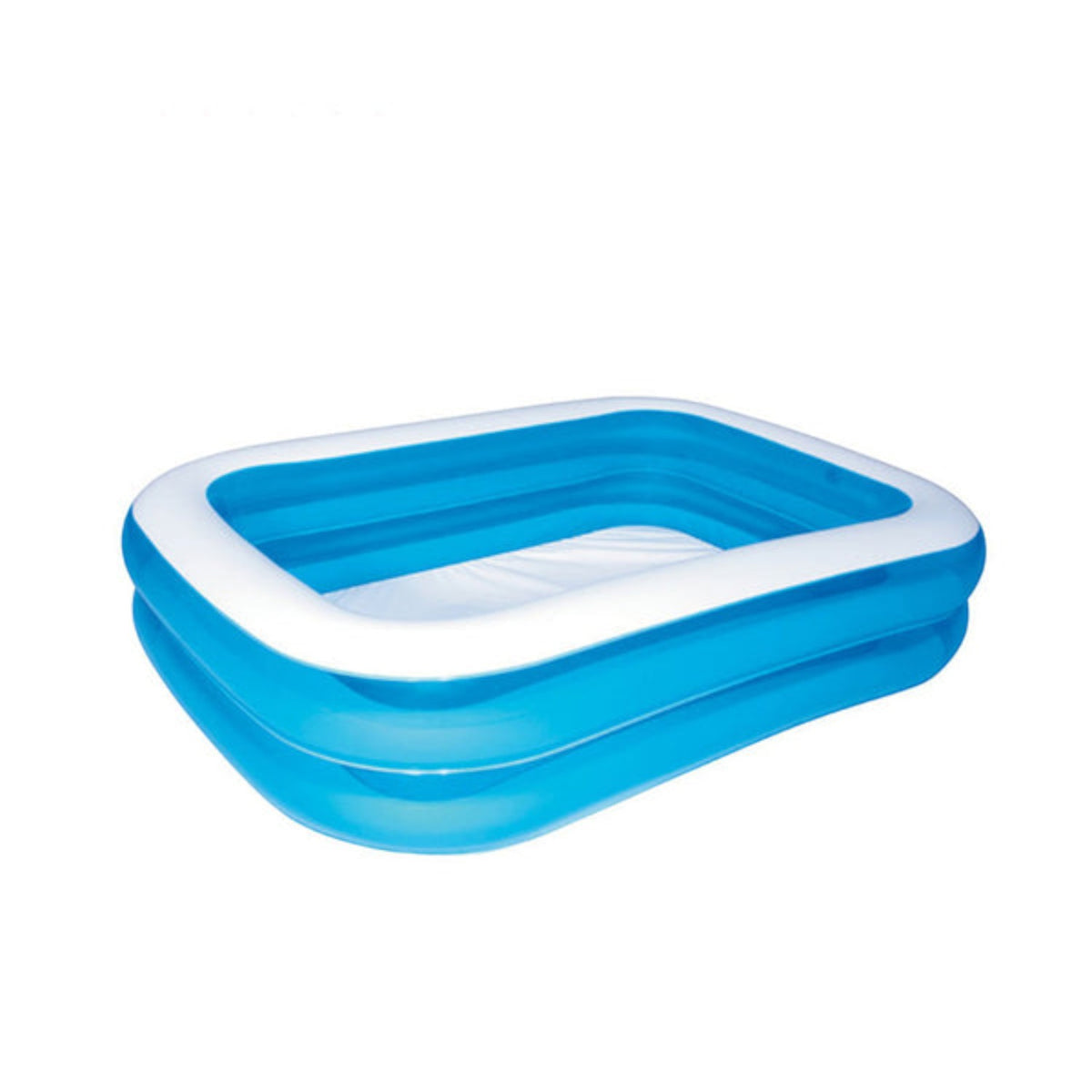 Piscina gonflabila familiala din PVC rezistent, 200x140x40 cm, 2 inele, pentru curte si gradina