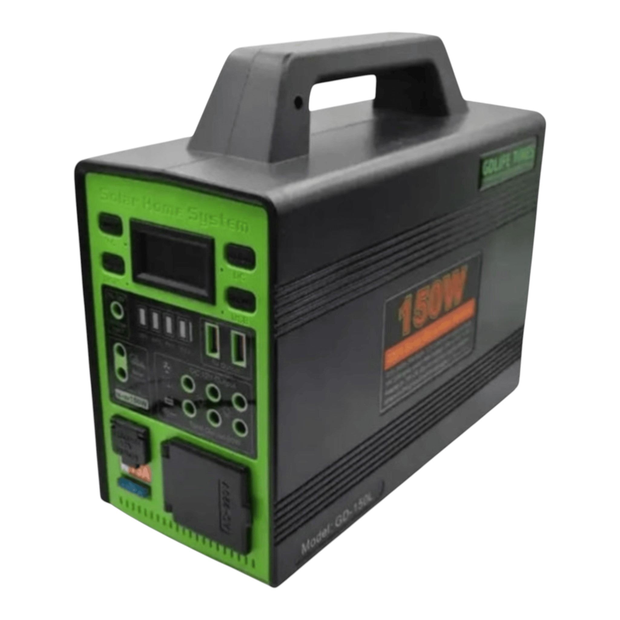 Kit solar GD-150L, 150W, baterie 50400mAh, 4 becuri LED, invertor, USB