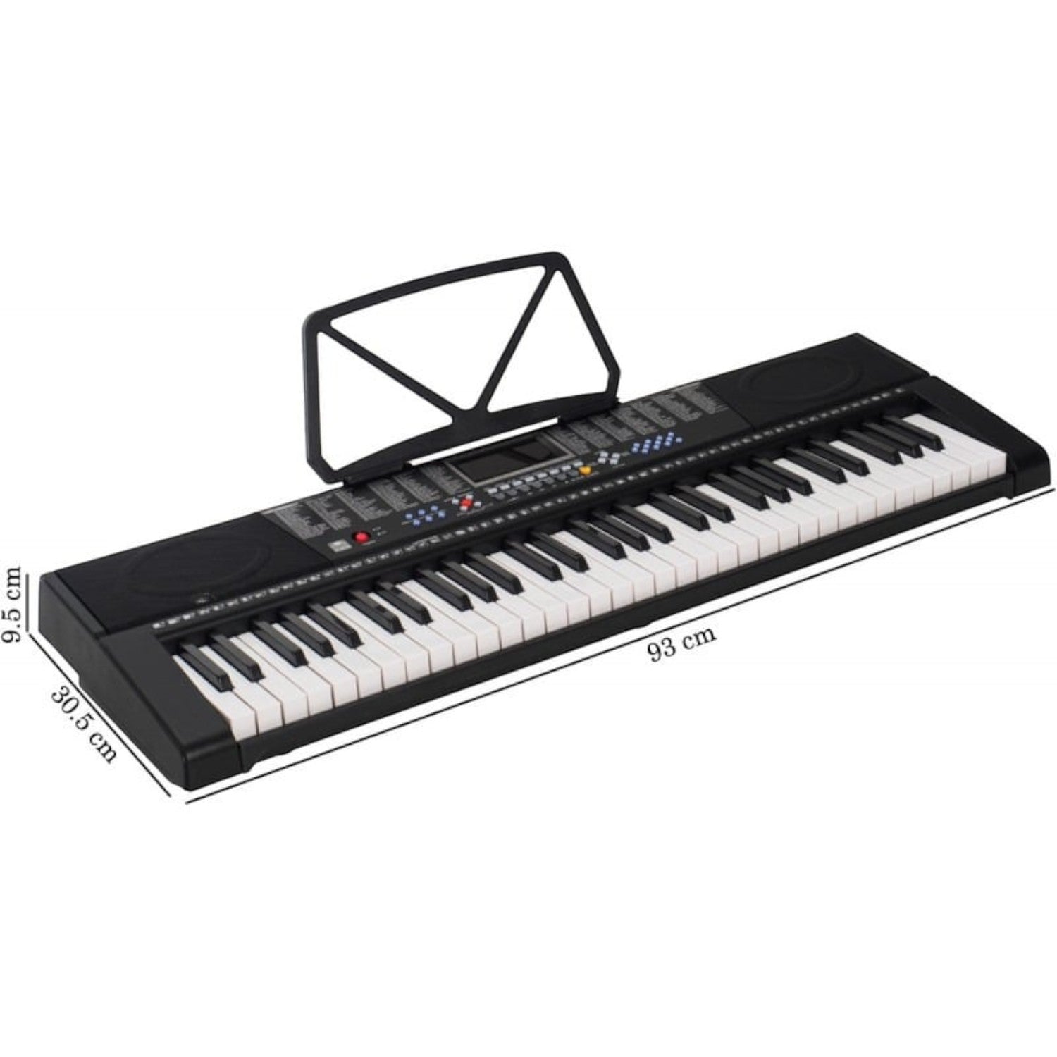 Orga MK2108, 61 clape luminate LED, 5 octave, 255 timbre, 255 ritmuri, ecran LCD