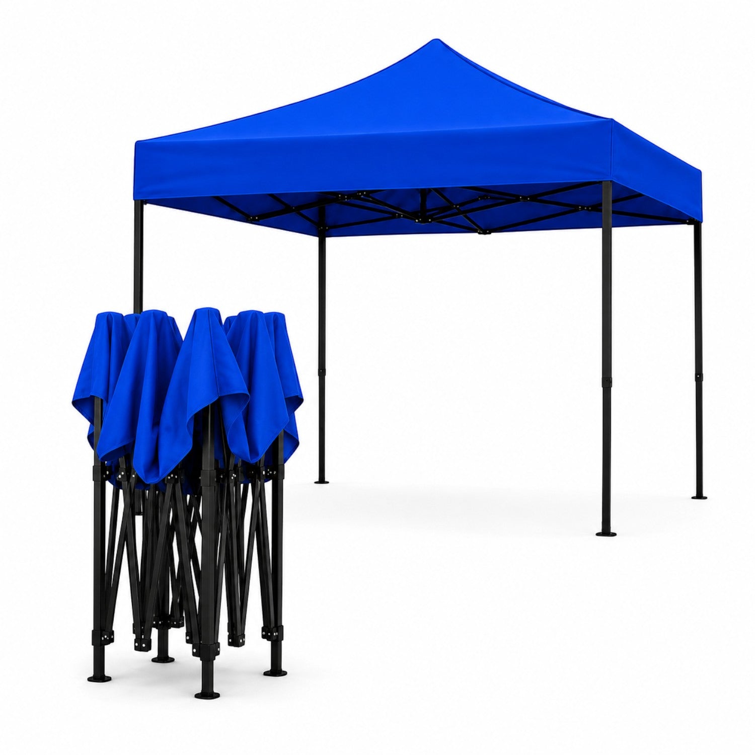 Cort pavilion 3x3m pliabil, cadru metalic, panza impermeabila