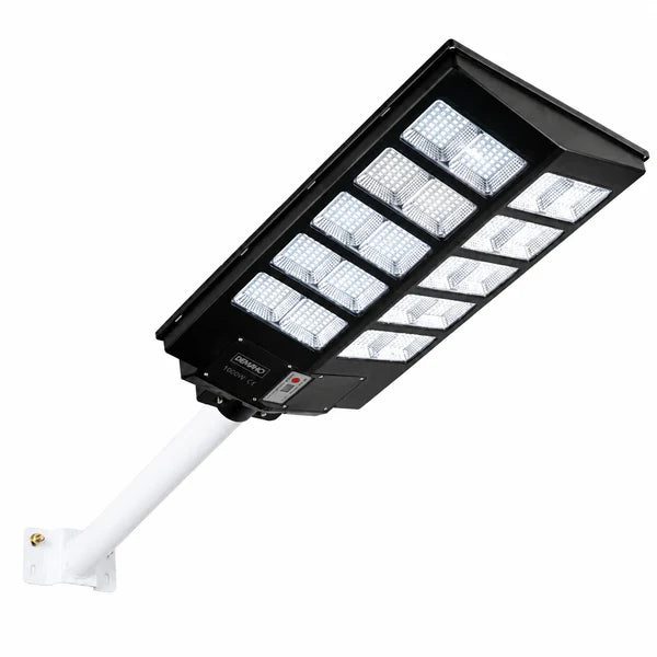 Lampă Solară Stradală DEMAHO 1000W – LED 80.000 lm, Senzor de Mișcare, Senzor de Lumină, IP66, Telecomandă, Suport de Prindere