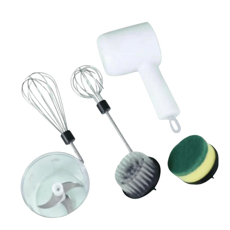 Mini mixer portabil 20W, wireless, reincarcabil USB, accesorii incluse