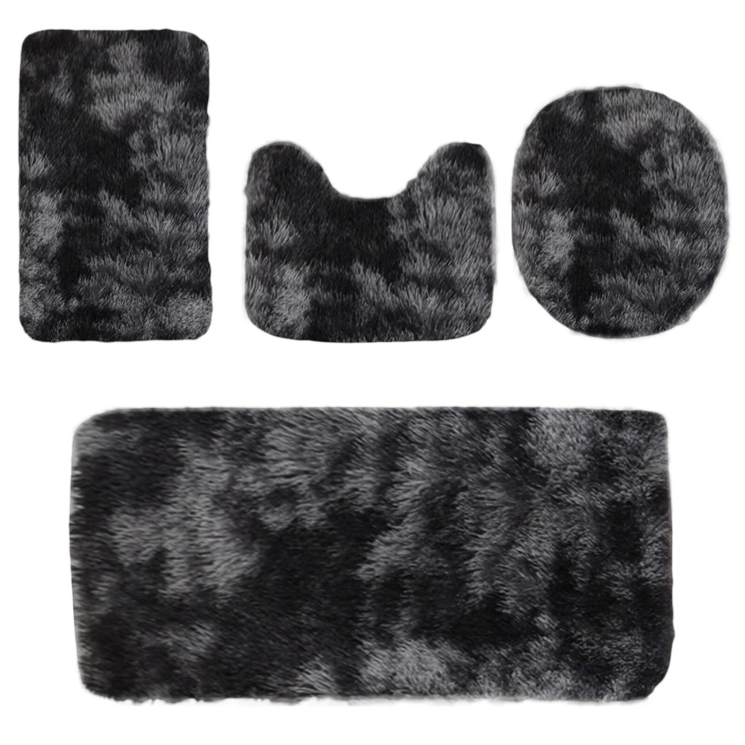 Set 4 covorase baie, plus, antiderapant, absorbant